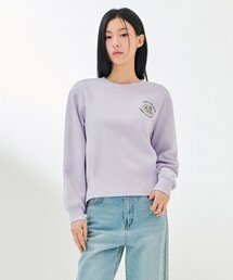 レディース裾デザイン変更スウェットTシャツ-DARG5164B0T