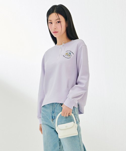 CHASECULT（チェイスカルト）の「レディース裾デザイン変更スウェットTシャツ-DARG5164B0T（スウェット・レディース・バイオレット・90/85）」の3枚目の写真