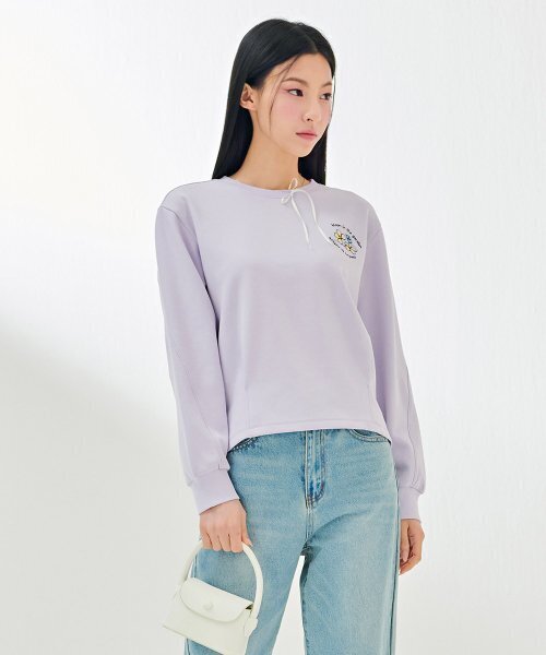 CHASECULT（チェイスカルト）の「レディース裾デザイン変更スウェットTシャツ-DARG5164B0T（スウェット・レディース・バイオレット・90/85）」の4枚目の写真