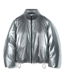 PARTIMENTO（パルティメント）の「3M Thinsulate Featherless Glossy Puffer Jacket Gray Silver（ダウンジャケット/コート）」