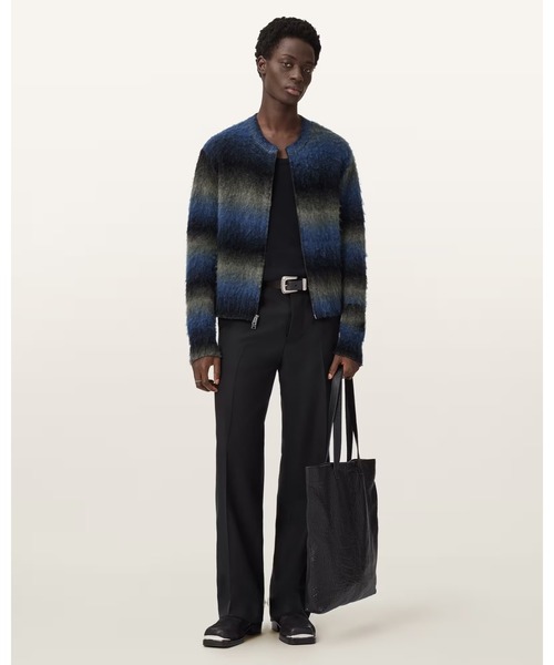 ALLSAINTS(オールセインツ)の「HALLEY MERINO CARDIGAN | HALLEY メリノ カーディガン(カーディガン/ボレロ・メンズ・ブルー系その他・XS/S/L/XL/M)」の2枚目の写真