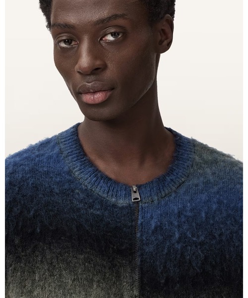 ALLSAINTS(オールセインツ)の「HALLEY MERINO CARDIGAN | HALLEY メリノ カーディガン(カーディガン/ボレロ・メンズ・ブルー系その他・XS/S/L/XL/M)」の3枚目の写真