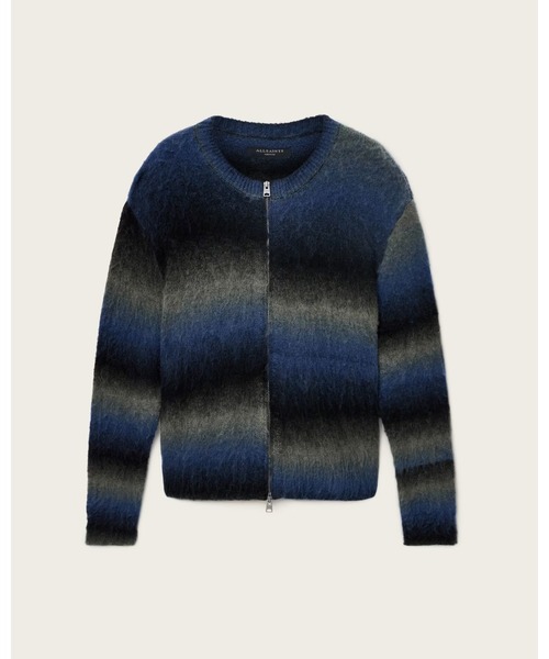 ALLSAINTS(オールセインツ)の「HALLEY MERINO CARDIGAN | HALLEY メリノ カーディガン(カーディガン/ボレロ・メンズ・ブルー系その他・XS/S/L/XL/M)」の8枚目の写真