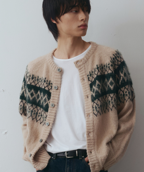 Дайя헤아риблашинол шоколадный кардиган [beige]