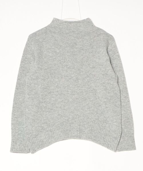 EGLANTINE(エグランティーヌ)の「EGLANTINE ウール100%ピンタックハイネックニット(ニット/セーター・レディース・レッド/モカ/シルバーグレー/ブラック/ブルーグリーン・38)」の7枚目の写真