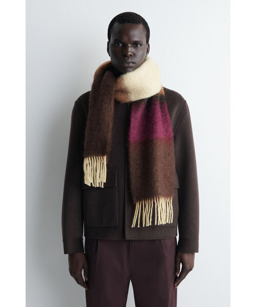 【COS コス】フリンジブラッシュドモヘアマフラー フリンジモヘアマフラー（マフラー）｜COS（コス）のファッション通販