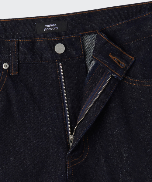 MUSINSA STANDARD（ムシンサスタンダード）の「バルーンデニムパンツ [ディープインディゴ]（デニムパンツ・メンズ・その他・26/27/28/29/30/31/32/33/34/36/38/40/42）」の4枚目の写真