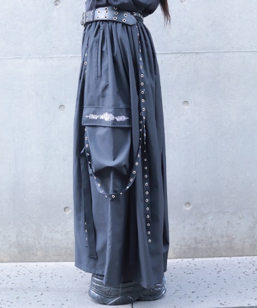 REZEN(リゼン)の「牡丹刺繍袴パンツ(その他パンツ・メンズ・ブルーパープル/ライトグレー/ローズ・SMALL/MEDIUM)」の5枚目の写真