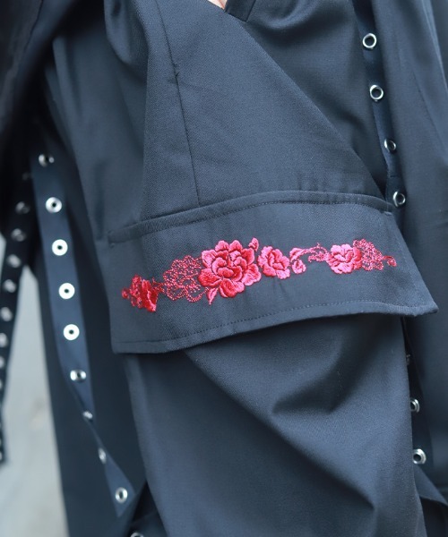 REZEN(リゼン)の「牡丹刺繍袴パンツ(その他パンツ・メンズ・ブルーパープル/ライトグレー/ローズ・SMALL/MEDIUM)」の8枚目の写真