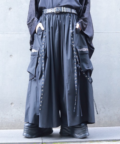 REZEN(リゼン)の「牡丹刺繍袴パンツ(その他パンツ・メンズ・ブルーパープル/ライトグレー/ローズ・SMALL/MEDIUM)」の9枚目の写真