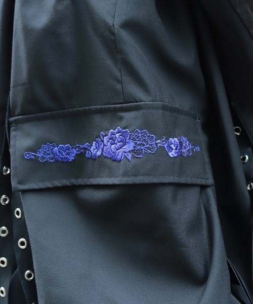 REZEN(リゼン)の「牡丹刺繍袴パンツ(その他パンツ・メンズ・ブルーパープル/ライトグレー/ローズ・SMALL/MEDIUM)」の12枚目の写真
