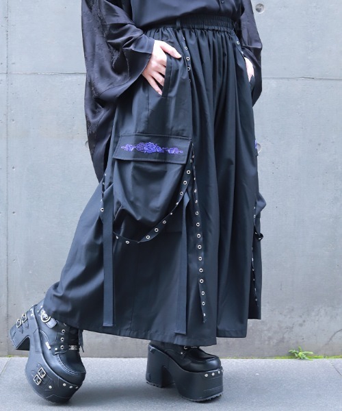 REZEN(リゼン)の「牡丹刺繍袴パンツ(その他パンツ・メンズ・ブルーパープル/ライトグレー/ローズ・SMALL/MEDIUM)」の13枚目の写真