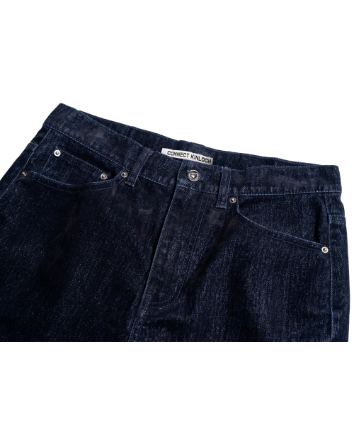 CONNECT KINLOCH（コネクトキンロック）の「ベルベットフレアデニムパンツ[ネイビー]（デニムパンツ・メンズ・ネイビー・SMALL/MEDIUM/LARGE）」の5枚目の写真