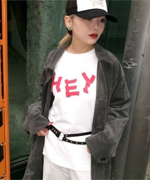 Ray BEAMS（レイビームス）の「HEY! Mrs ROSE(ヘイ！ミセスローズ)【Ray! Mrs ROSE】サーマルでかロンＴ（Tシャツ/カットソー）」