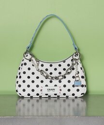 GRAIN（グレイン）の「【GRAIN/グレイン】チャーム付き水玉2WAYハンドバック（トートバッグ）」