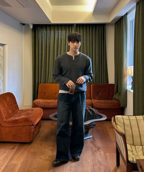 JUAN HOMME(ジュアンオム)の「リファインドワイドデニムパンツ(ダークブルー)(デニムパンツ・メンズ・その他・SMALL/MEDIUM/LARGE)」の13枚目の写真