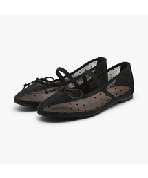 Chloe メッシュ メリージェーン フラットシューズ (1cm)