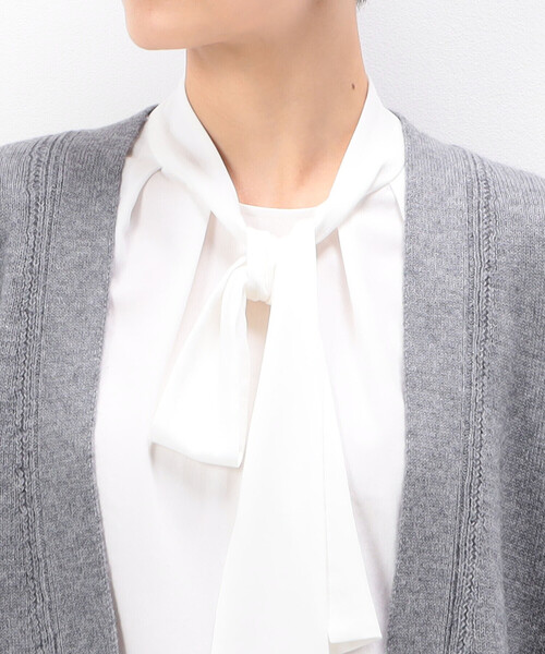 K.T KIYOKO TAKASE（キヨコタカセ）の「〔 Sサイズ 〕 エクストラファインメリノロングＶネックカーディガン（カーディガン/ボレロ・レディース・ブラック系その他/ベージュ・5号）」の10枚目の写真