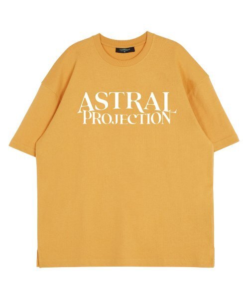 ASTRAL PROJECTION（アストラルプロジェクション）の「ベーシックレタリングロゴラウンドネック15番手綿半袖Tシャツ_チェダー（Tシャツ/カットソー・レディース・その他・X-LARGE/LARGE）」の2枚目の写真