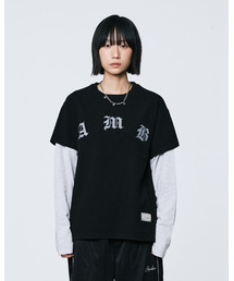 AAMBITION（アアンビション）の「AMBレイヤードロングスリーブ（ブラック）（Tシャツ/カットソー）」