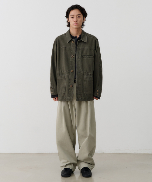 NOUN(ノウン)の「wide tapered chino pants (light gray)(その他パンツ・メンズ・その他・1/2/0)」の6枚目の写真