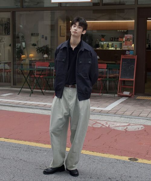 NOUN(ノウン)の「wide tapered chino pants (light gray)(その他パンツ・メンズ・その他・1/2/0)」の13枚目の写真