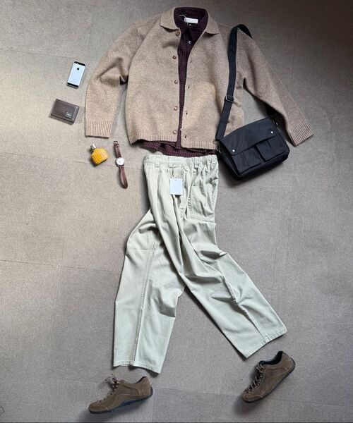 NOUN(ノウン)の「wide tapered chino pants (light gray)(その他パンツ・メンズ・その他・1/2/0)」の15枚目の写真