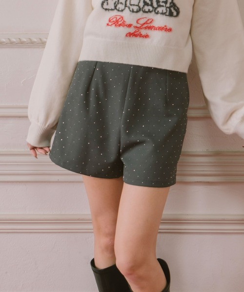 archives（アルシーヴ）の「ラインストーンドットショートパンツ（その他パンツ・レディース・ブラック/グレー・MEDIUM）」の19枚目の写真