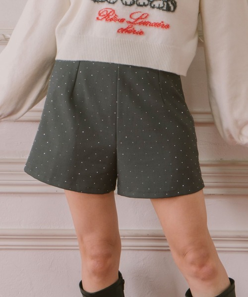 archives（アルシーヴ）の「ラインストーンドットショートパンツ（その他パンツ・レディース・ブラック/グレー・MEDIUM）」の20枚目の写真