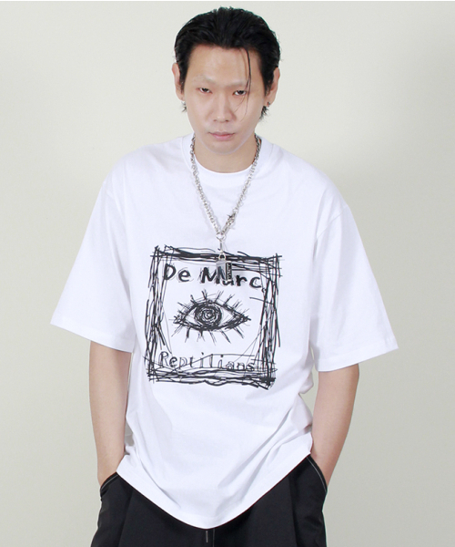 DEMARC(ドゥマーク)の「スクエアグラフィックボックスフィット半袖Tシャツホワイト(Tシャツ/カットソー・メンズ・その他・MEDIUM/LARGE)」の8枚目の写真