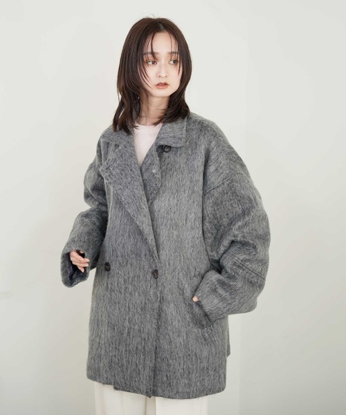 Bulue.】シャギーミドルコート（その他アウター）｜Bulue.（ブルー）の