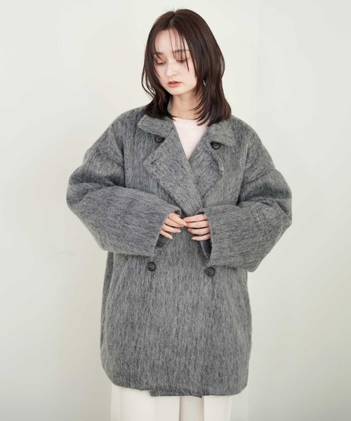 セール】【Bulue.】シャギーミドルコート（その他アウター）｜Bulue