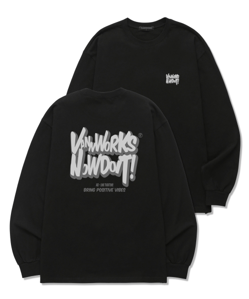 VANNWORKS(バンワークス)の「BRING NOW ロングスリーブ (VLS0086) ブラック(Tシャツ/カットソー・レディース・その他・SMALL/MEDIUM/LARGE/X-LARGE/XX-LARGE)」の1枚目の写真