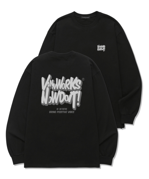 VANNWORKS(バンワークス)の「BRING NOW ロングスリーブ (VLS0086) ブラック(Tシャツ/カットソー・レディース・その他・SMALL/MEDIUM/LARGE/X-LARGE/XX-LARGE)」の4枚目の写真