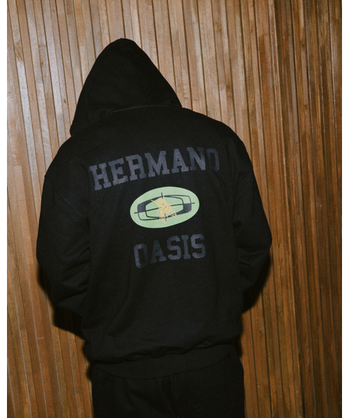 AFTERMATH（アフターマス）の「HERMANO ZIP HOODIE [BLACK]（パーカー・レディース・ブラック・X-LARGE/MEDIUM/LARGE）」の3枚目の写真