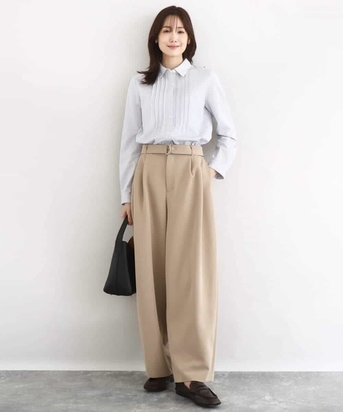 MK MICHEL KLEIN(エムケーミッシェルクラン)の「ストレッチジャージシャツ/洗える(シャツ/ブラウス・レディース・ブルー/ライトグレー/ホワイト・38/40)」の13枚目の写真