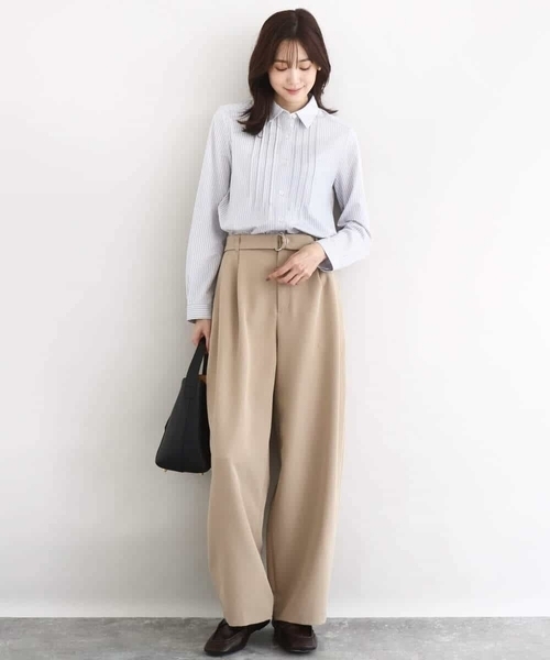 MK MICHEL KLEIN(エムケーミッシェルクラン)の「ストレッチジャージシャツ/洗える(シャツ/ブラウス・レディース・ブルー/ライトグレー/ホワイト・38/40)」の14枚目の写真