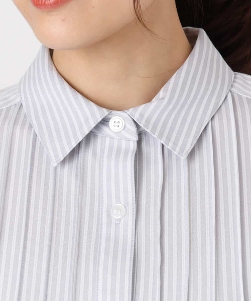 MK MICHEL KLEIN(エムケーミッシェルクラン)の「ストレッチジャージシャツ/洗える(シャツ/ブラウス・レディース・ブルー/ライトグレー/ホワイト・38/40)」の19枚目の写真