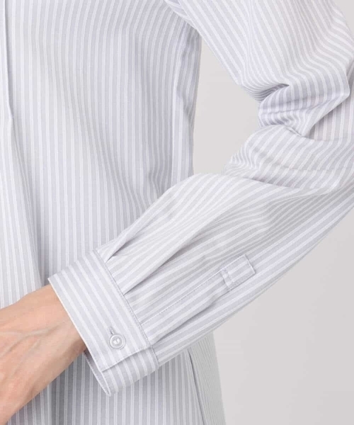 MK MICHEL KLEIN(エムケーミッシェルクラン)の「ストレッチジャージシャツ/洗える(シャツ/ブラウス・レディース・ブルー/ライトグレー/ホワイト・38/40)」の21枚目の写真