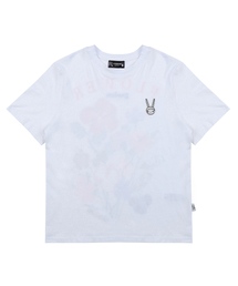 バックパネルガーデンドローイングベーシックフィット半袖Tシャツ/FM9WTS11F ホワイト