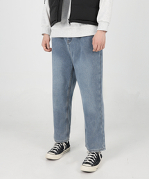 GCLIP（ジクリップ）の「裏起毛フリースライニング後ろゴムストレートデニムパンツ（デニムパンツ）」