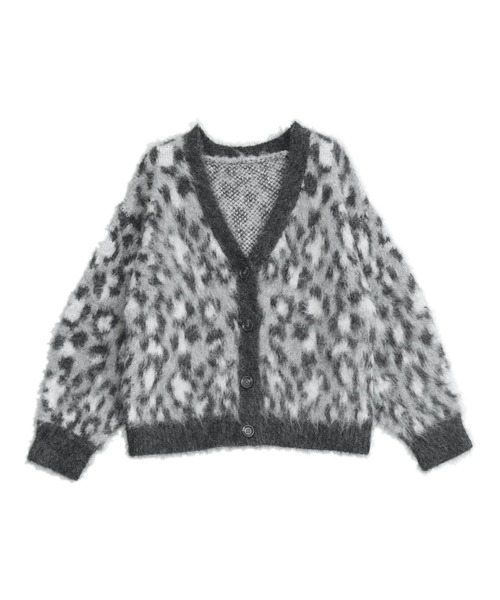 ANAP(アナップ)の「レオパード柄 シャギーニット カーディガン(カーディガン/ボレロ・レディース・ブラウン/グレー・F)」の14枚目の写真