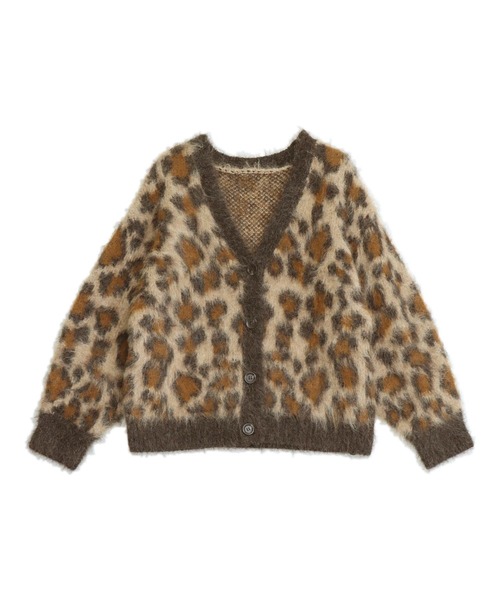 ANAP(アナップ)の「レオパード柄 シャギーニット カーディガン(カーディガン/ボレロ・レディース・ブラウン/グレー・F)」の15枚目の写真