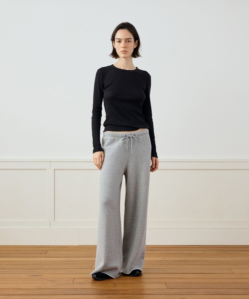 JAMES PERSE(ジェームスパース)の「コージー ワイドレッグス ウェットパンツ WVNS1109(その他パンツ・レディース・グレー系その他・0/1)」の2枚目の写真