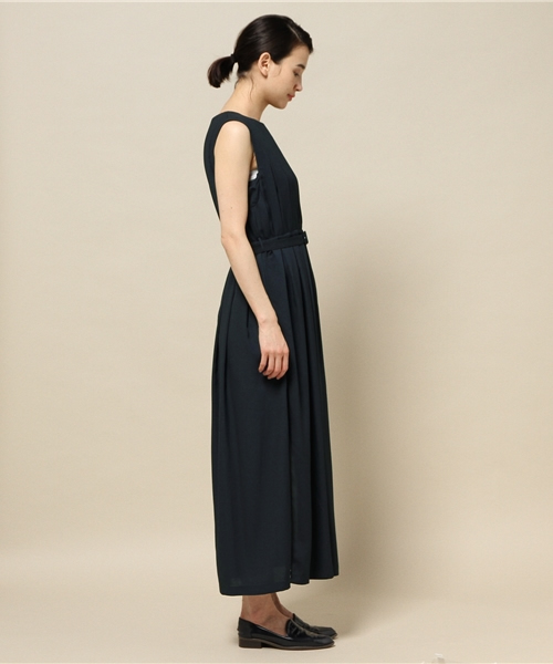 ELFORBR（エルフォーブル）の「デシンマキシワンピース（ワンピース・レディース・レッド系その他/ネイビー/カーキ・38/36）」の9枚目の写真