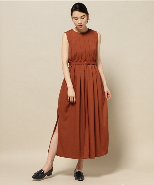 ELFORBR（エルフォーブル）の「デシンマキシワンピース（ワンピース・レディース・レッド系その他/ネイビー/カーキ・38/36）」の13枚目の写真