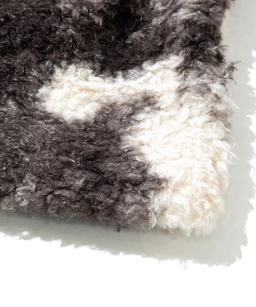 CUBE SUGAR（キューブシュガー）の「CUBE SUGAR/キューブシュガー　カーリーファー トグル釦 ベスト（ベスト・レディース・ブラウン/チャコールグレー・FREE）」の5枚目の写真