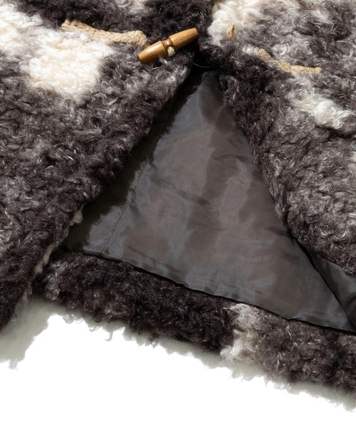 CUBE SUGAR（キューブシュガー）の「CUBE SUGAR/キューブシュガー　カーリーファー トグル釦 ベスト（ベスト・レディース・ブラウン/チャコールグレー・FREE）」の6枚目の写真