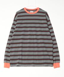 NNBF MULTI BORDER L/S T-SHIRTS