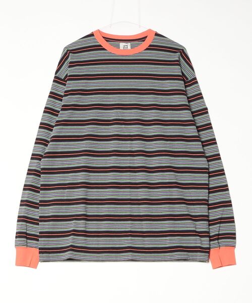 NNBF(エヌエヌビーエフ )の「NNBF MULTI BORDER L/S T-SHIRTS(Tシャツ/カットソー・メンズ・ブラック・LARGE)」の1枚目の写真